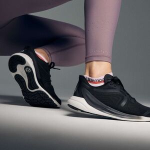 Lululemon Athletica Black Sneakers with Breathable Mesh